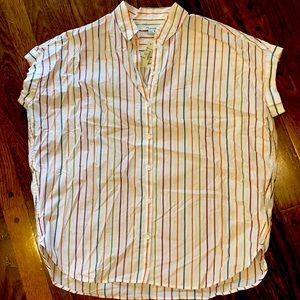 NWT Madewell Courier shirt in multi stripe